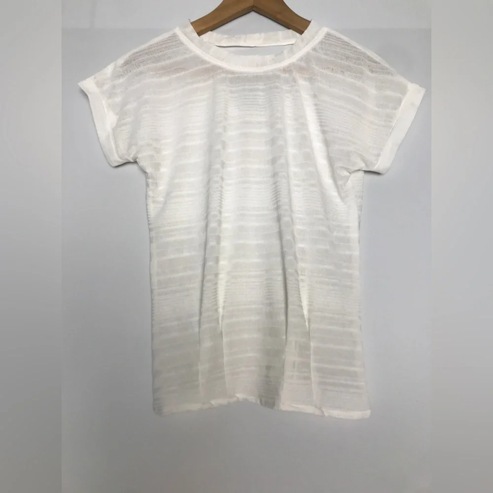 White Semi sheer top - Picture 1 of 8